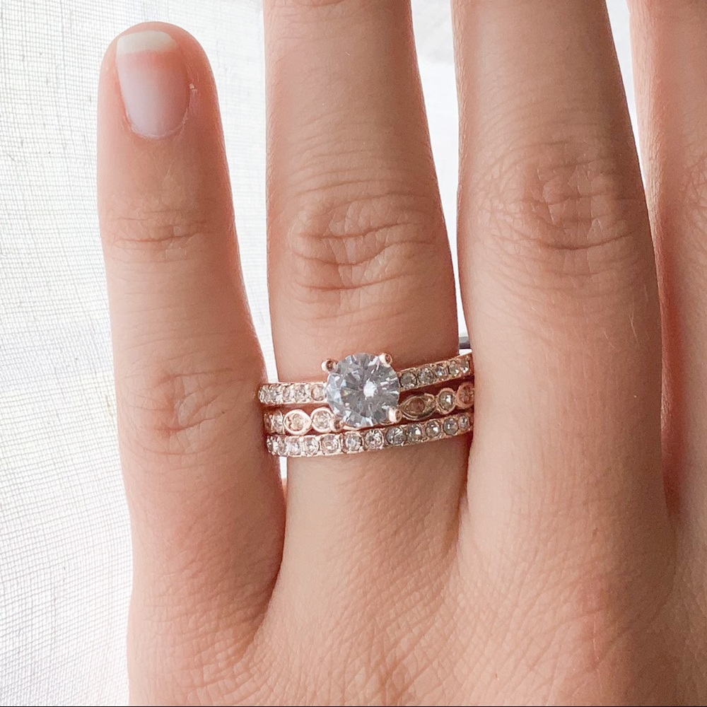 Rose Gold Stacker Rings - Picture 4 of 4